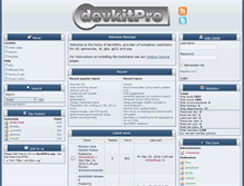 Tablet Screenshot of devkitpro.org